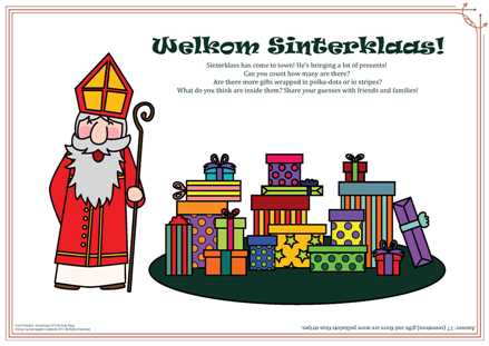 Sinterklaas 2017 Activity Page-white background