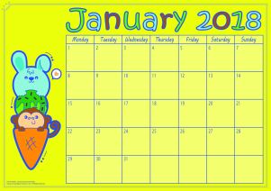 01 - Monthly Journal Page 2018 - January - Colored-01